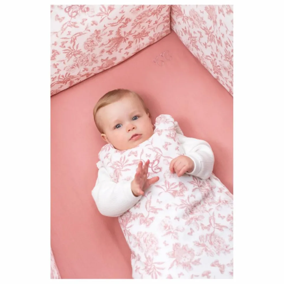 Gigoteuse Toile de Jouy | Rose pêche