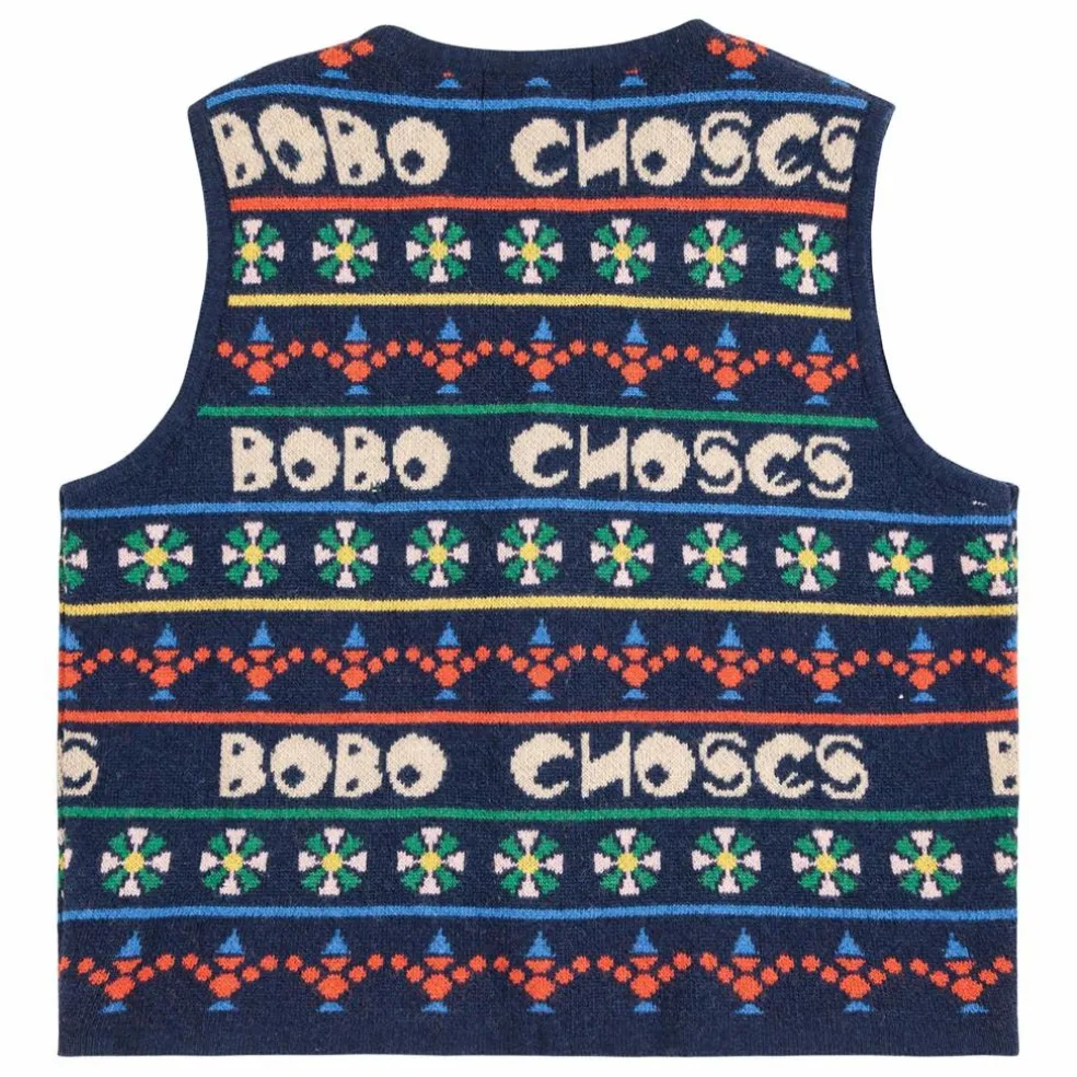 Gilet Bobo Laine et Cachemire | Bleu marine