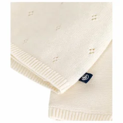 Gilet Cache-Cœur Pointelle Laine | Ecru