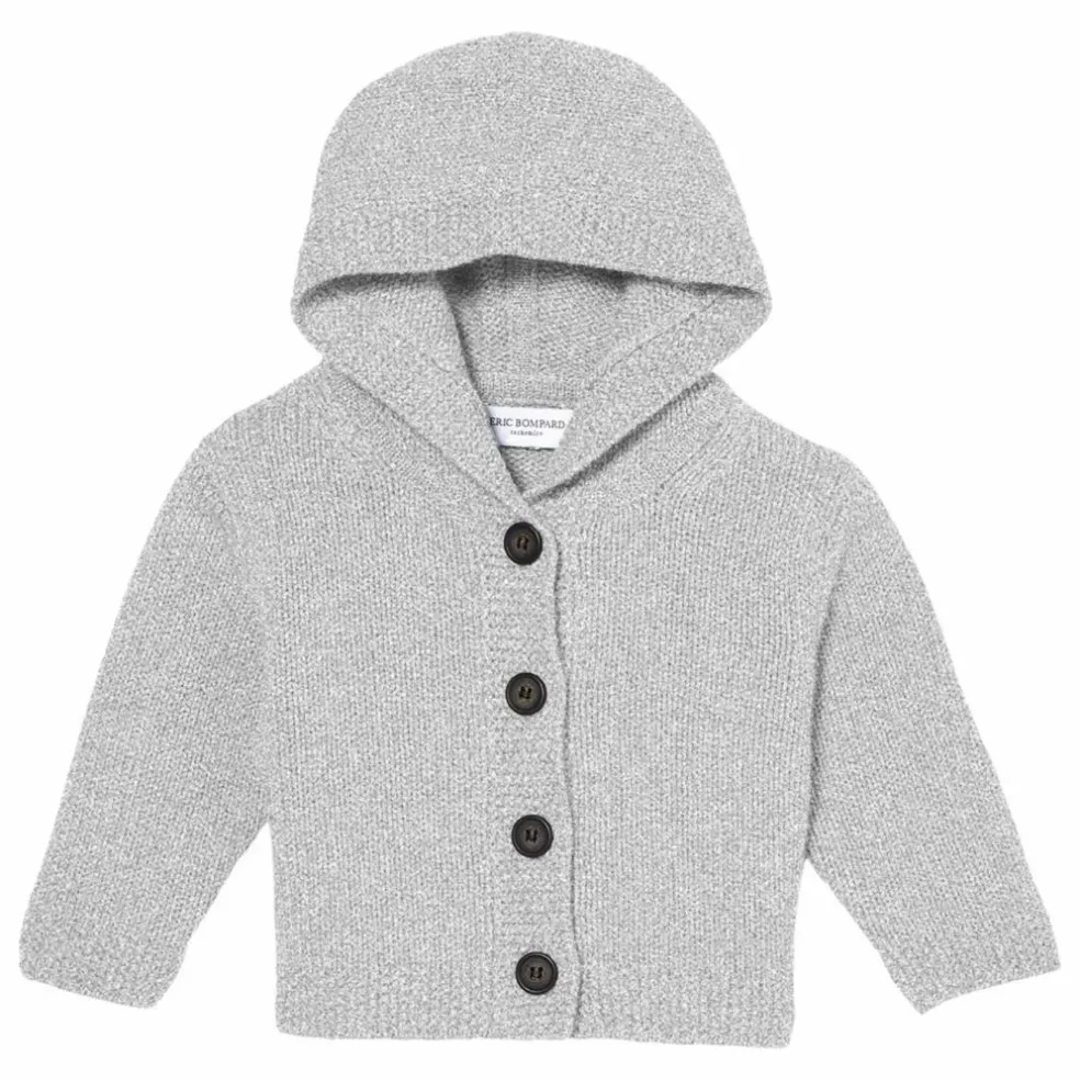 Gilet Capuche Cachemire | Gris