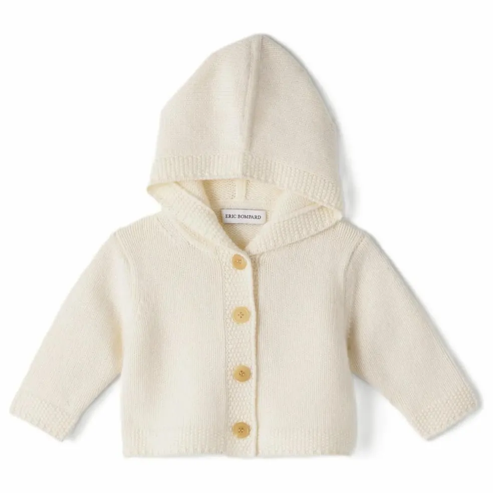 Gilet Capuche Cachemire | Ecru
