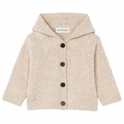 Gilet Capuche Cachemire | Beige chiné