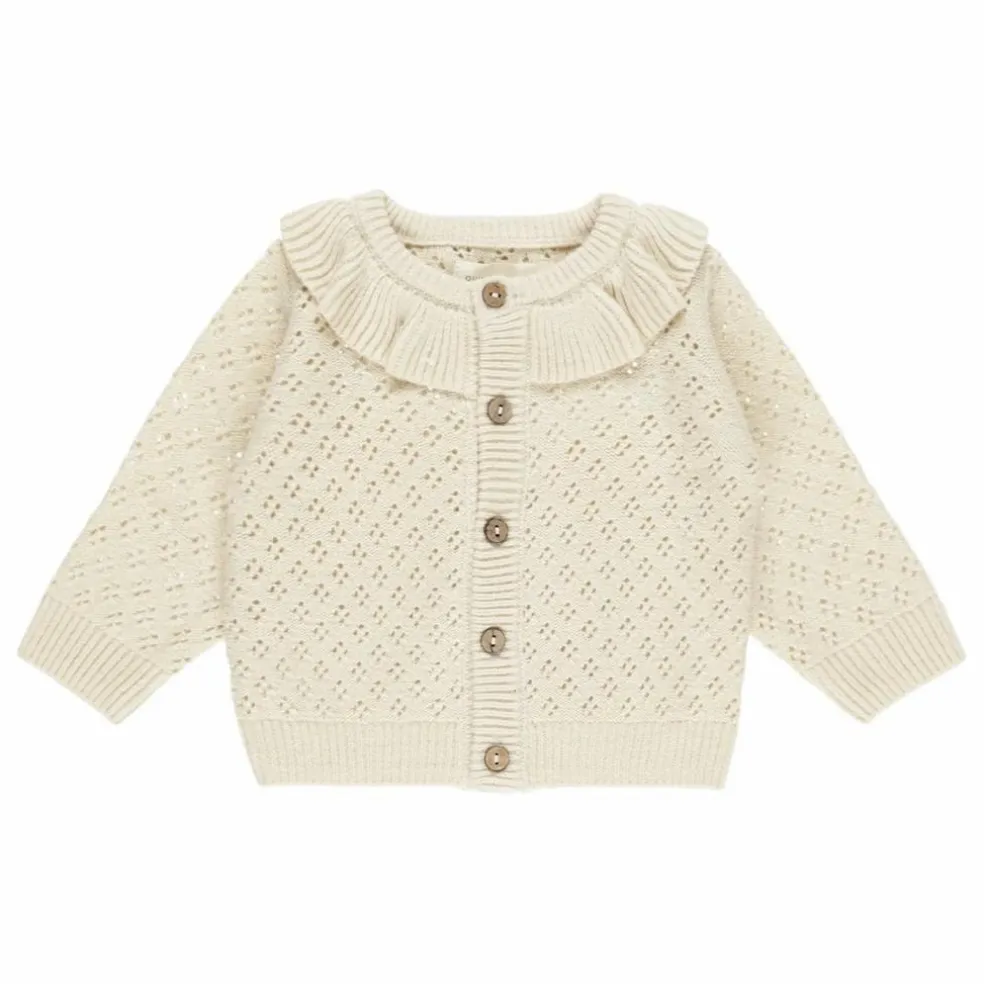 Gilet Col Volants | Ecru