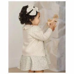 Gilet Col Volants | Ecru