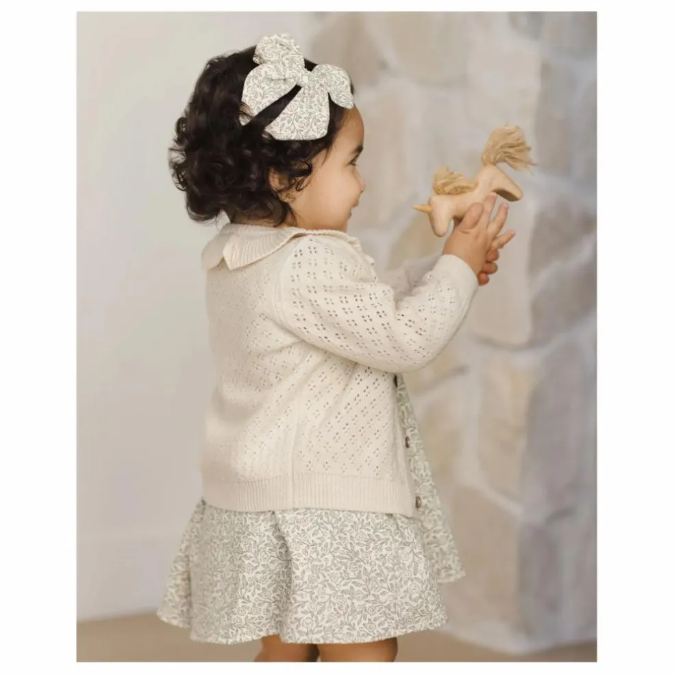 Gilet Col Volants | Ecru