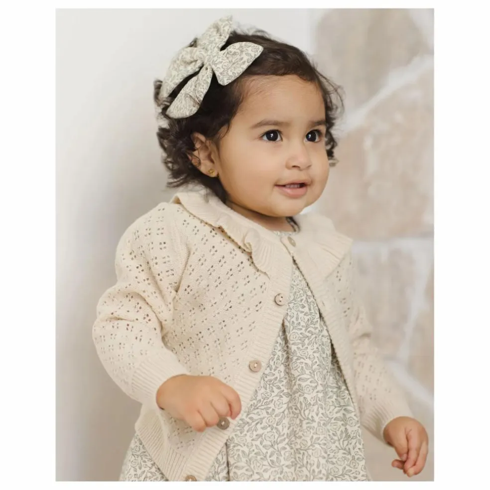 Gilet Col Volants | Ecru