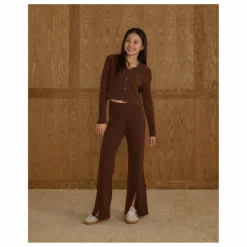 Gilet Côtelé Maille | Marron