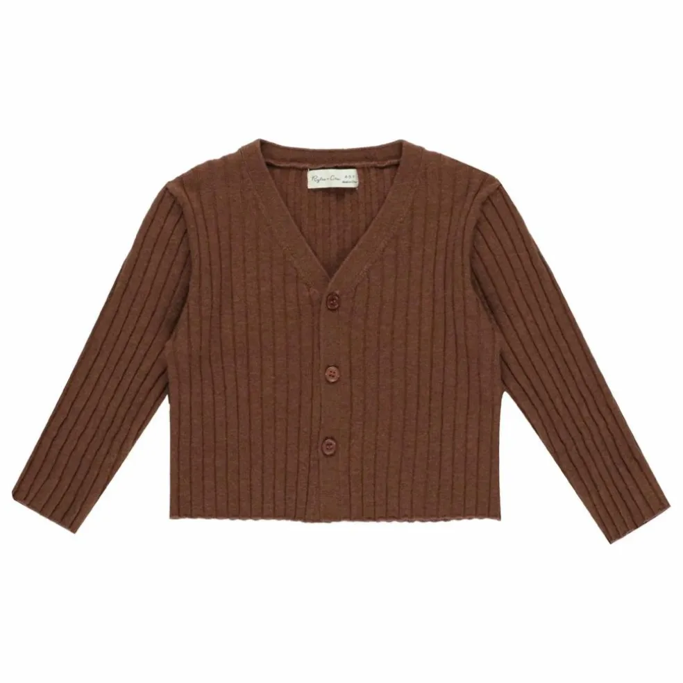 Gilet Côtelé Maille Mini | Marron
