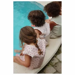 Gilet de natation à volant Cherry | Rouge cerise