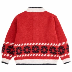 Gilet Jacquard Laine | Rouge