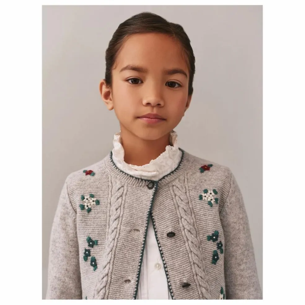 Gilet Jamina Laine | Gris chiné