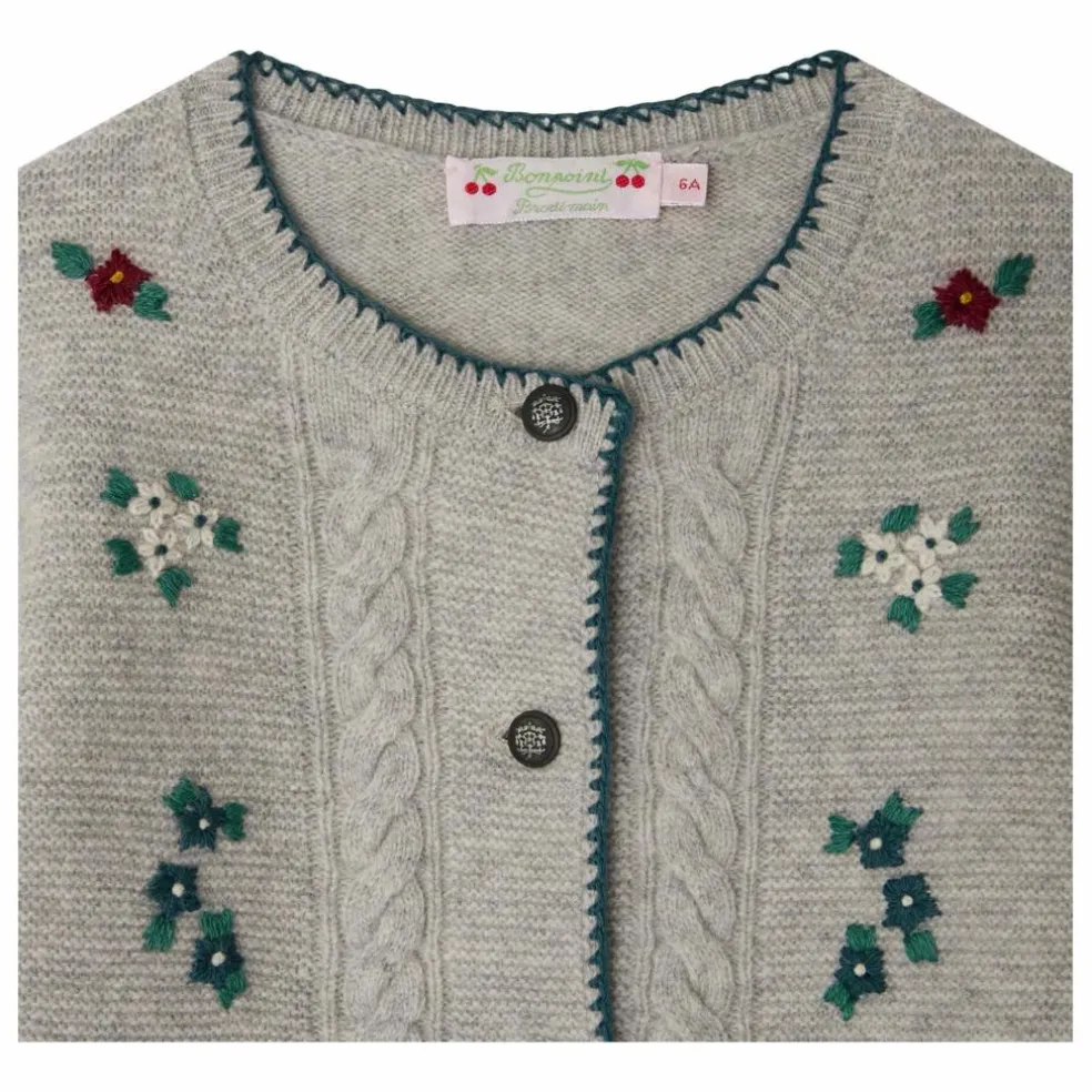 Gilet Jamina Laine | Gris chiné