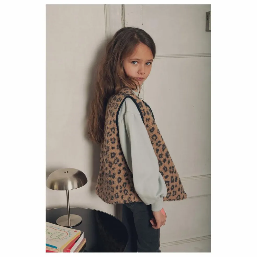 Gilet Joe Léopard | Beige