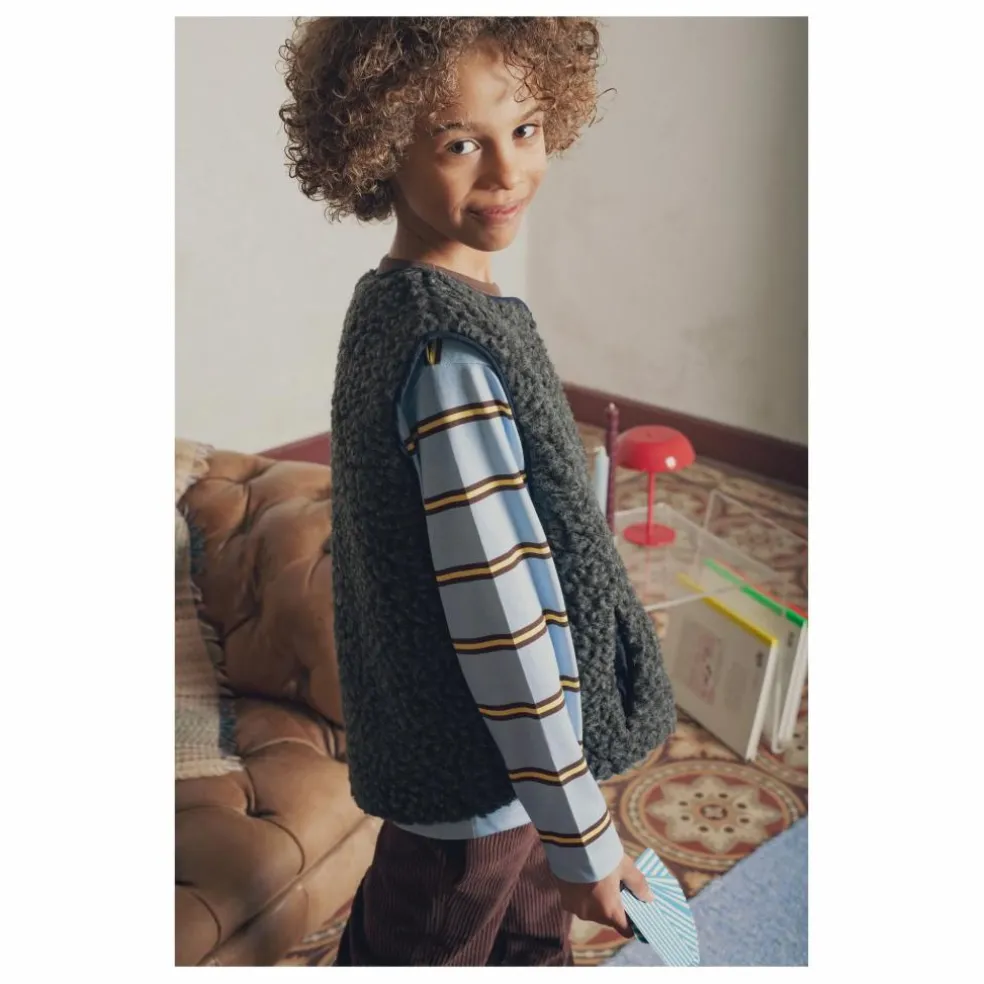 Gilet Joe Sherpa | Gris