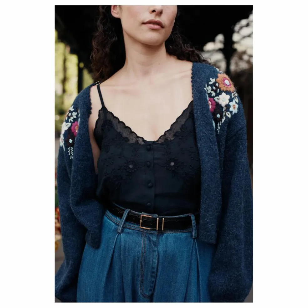 Gilet Lunami Fibres Recyclées- Collection Femme | Bleu marine
