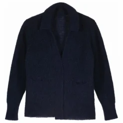 Gilet Marloup Core Super Kid Mohair | Bleu marine