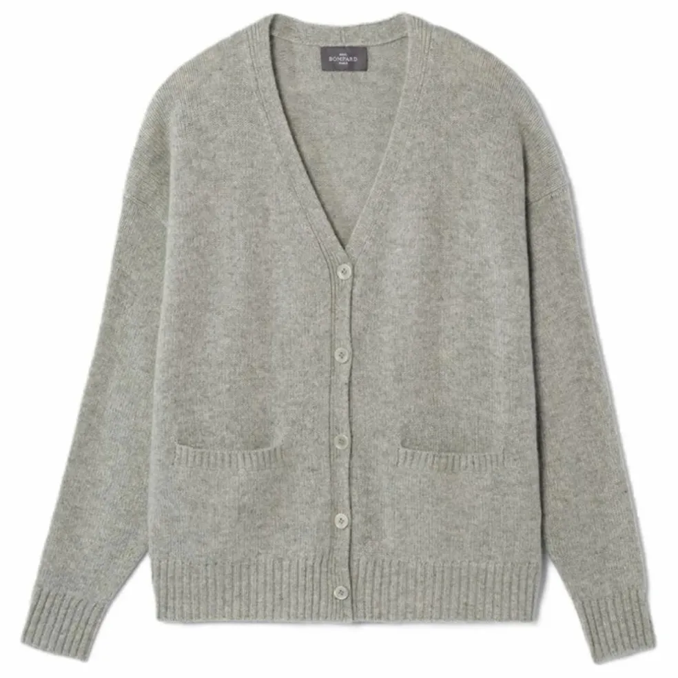 Gilet Oversize Cachemire | Gris argent