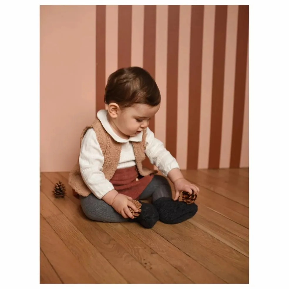 Gilet Sans Manches Agathe Laine | Beige