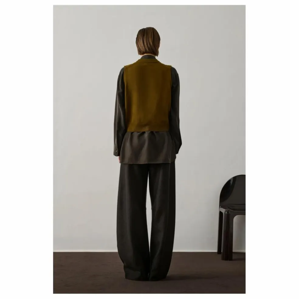 Gilet Sans Manches Chiara Laine Mérinos | Bronze