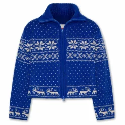 Gilet Zippé Bo Laine | Bleu