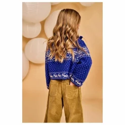 Gilet Zippé Bo Laine | Bleu