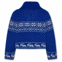 Gilet Zippé Bo Laine | Bleu