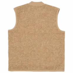 Gilet Zippé Sans Manches | Marron