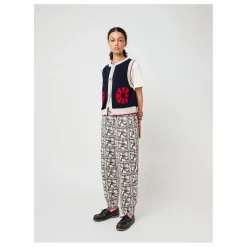 Gilets Sans Manches Flower - Collection Femme | Bleu marine