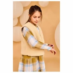 Gilets Sans Manches Réversible Façon Sherpa Jambo | Beige