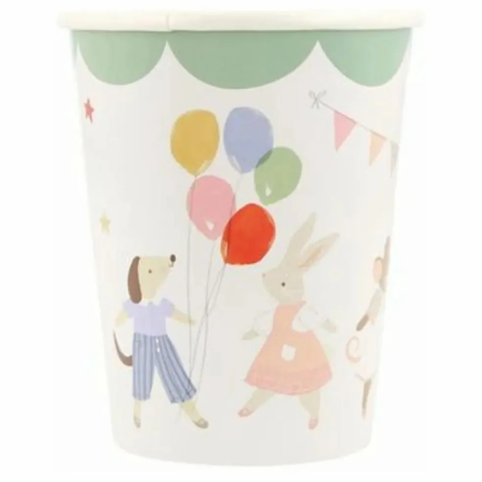 Gobelets d'anniversaire Animal Friends - Set de 8