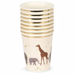 Gobelets en carton Safari