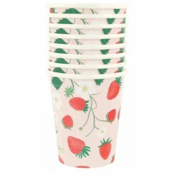 Gobelets Fraise - Set de 8
