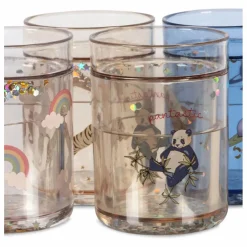 Gobelets glitter - Set de 4 | Bleu