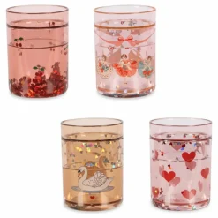 Gobelets glitter - Set de 4 | Rose
