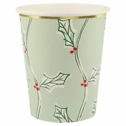 Gobelets Noël motifs Block Print - set de 8