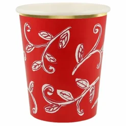 Gobelets Noël motifs Block Print - set de 8