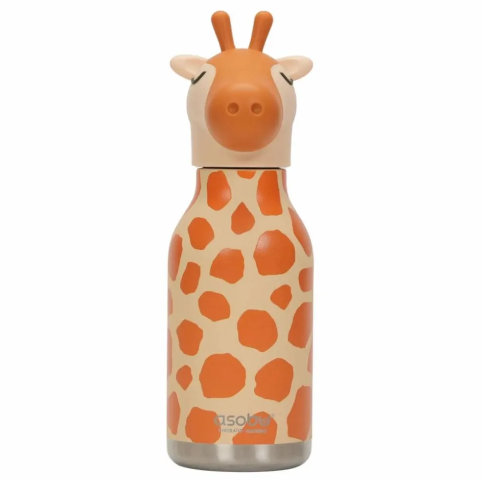 Gourde en inox Girafe | Orange
