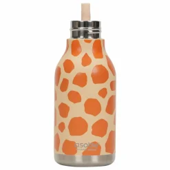 Gourde en inox Girafe | Orange