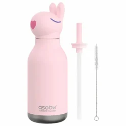 Gourde en inox Lapin | Rose pâle