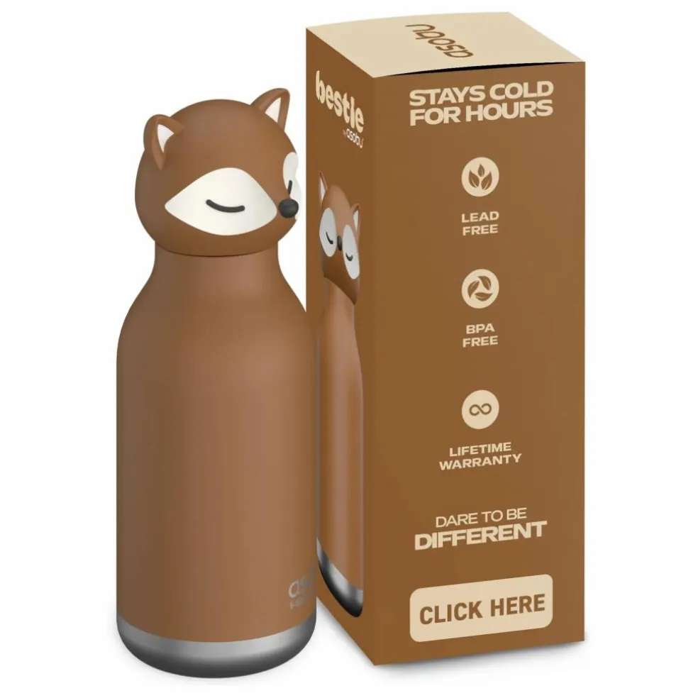 Gourde en inox Renard | Marron