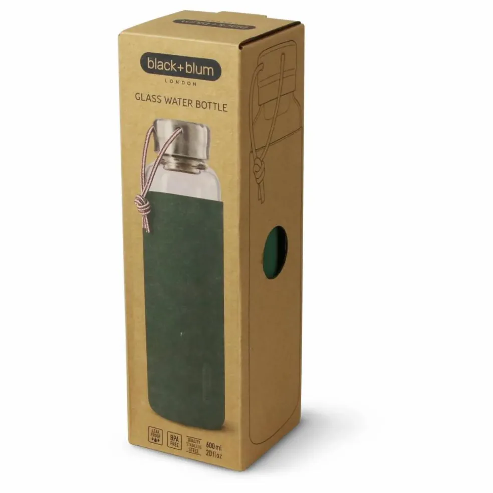 Gourde en verre borosilicate- 600 ml | Olive