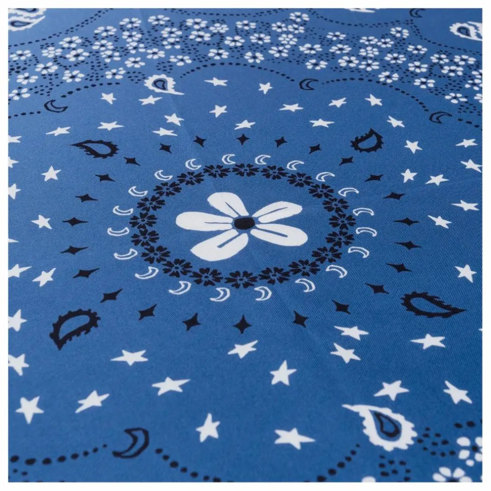 Grand Bandana Bicolore Soie | Bleu