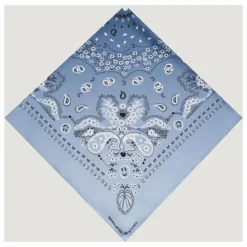 Grand Bandana Bicolore Soie | Bleu