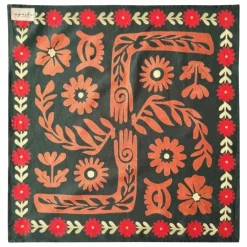 Grand foulard Latika | Vert forêt
