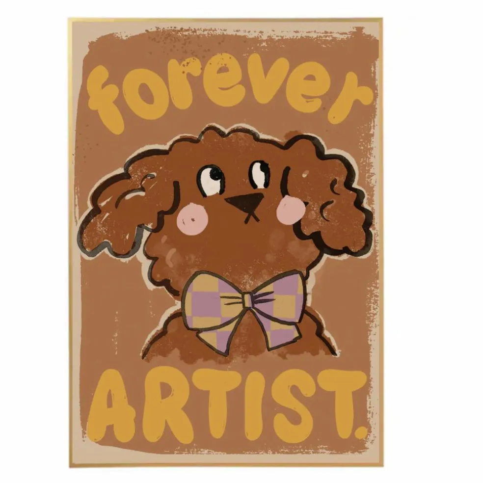 Grande affiche Chien Forever artist