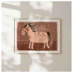 Grande affiche Horse | Vieux Rose