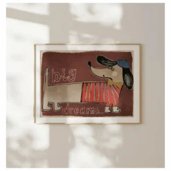 Grande affiche Teckel | Marron