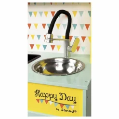 Grande cuisine équipée en bois Happy day | Jaune