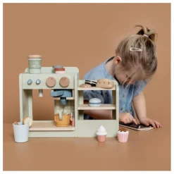 Grande machine à café en bois