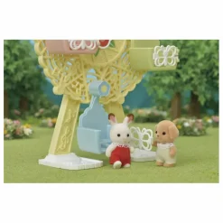 Grande roue et bébé caniche